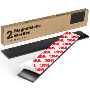 Magnetic strip self-adhesive (15 cm x 25 mm x 2 mm)