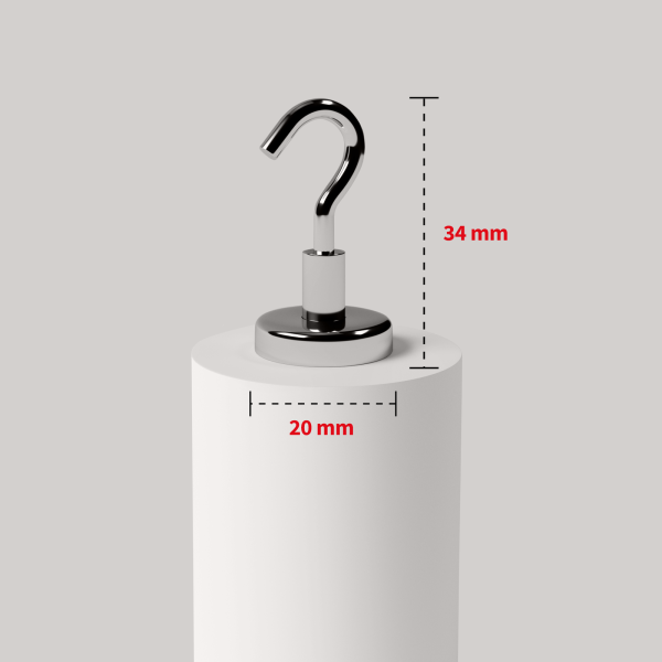 Set of Magnetic Hooks with adhesive pads - 图片 2