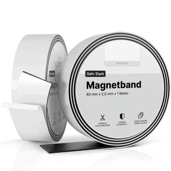 Magnetic Tape with foam adhesive (40 mm x 2 mm)