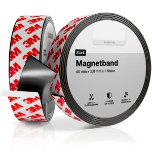 Self-Adhesive Magnetic Tape with 3M Adhesive (40 mm x 2 mm)
