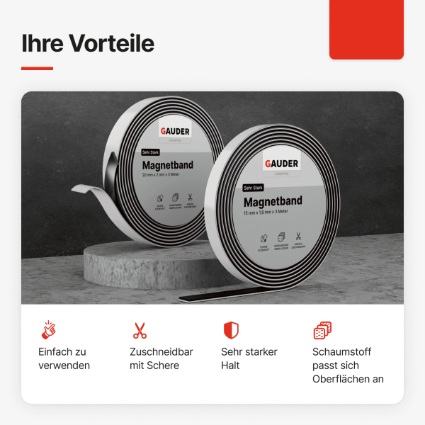 Magnetic Tape with foam adhesive - 图片 2