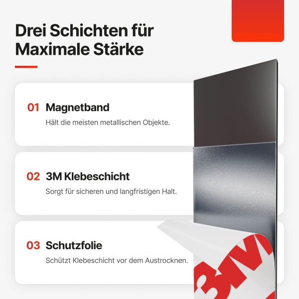 Self-Adhesive Magnetic Tape with 3M Adhesive (30 mm x 2 mm) - 图片 3